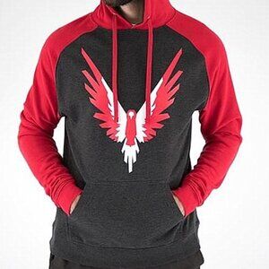 Maverick Red & Charcoal Hoodie - Size XS